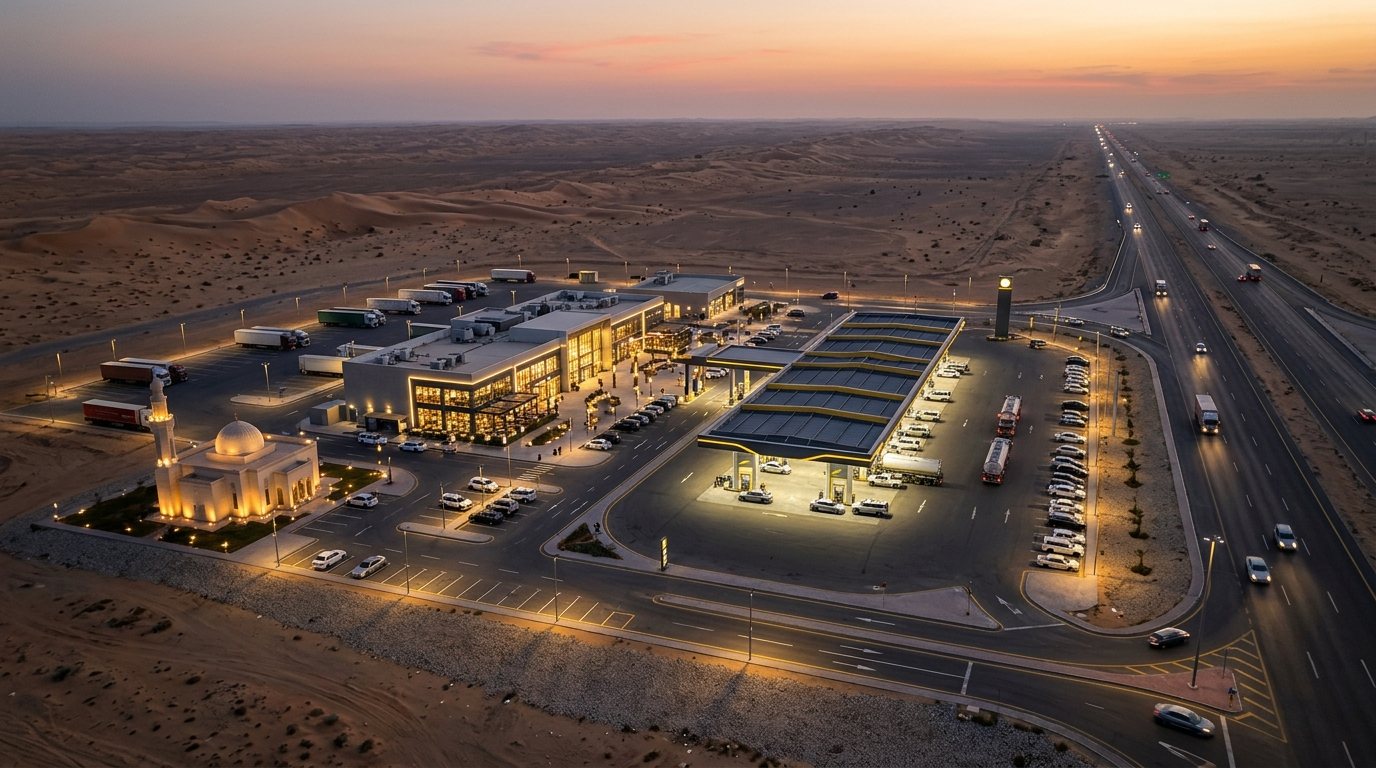 مركز خدمة على الطريق السريع